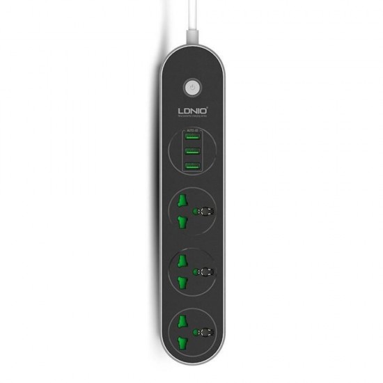Ldnio SC3301 Universal Πολύπριζο 3 Θέσεων με 3 USB-A