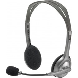 Logitech H110 On Ear Multimedia Ακουστικά με μικροφωνο και σύνδεση 3.5mm Jack Γκρι