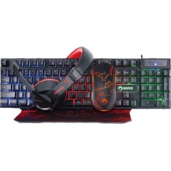Marvo CM409 Gaming Set (Keyboard+Mouse+Headphones+Mousepad) Αγγλικό-US