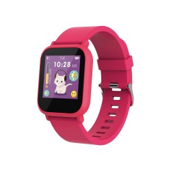Maxlife Παιδικό Smartwatch με Λουράκι από Καουτσούκ/Πλαστικό Ροζ
