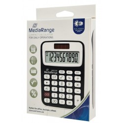 MediaRange Αριθμομηχανή 10 Ψηφίων σε Μαύρο Χρώμα MediaRange Αριθμομηχανή 10 Ψηφίων σε Μαύρο Χρώμα