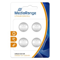 MediaRange Lithium Coin Cell Μπαταρίες CR2032 3V 4τμχ MediaRange Lithium Coin Cell Μπαταρίες CR2032 3V 4τμχ