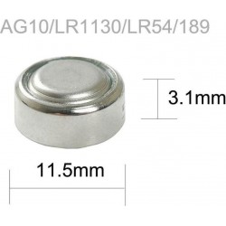 MediaRange Premium Alkaline Coin Cell AG10 Μπαταρίες LR54 1.5V 10τμχ
