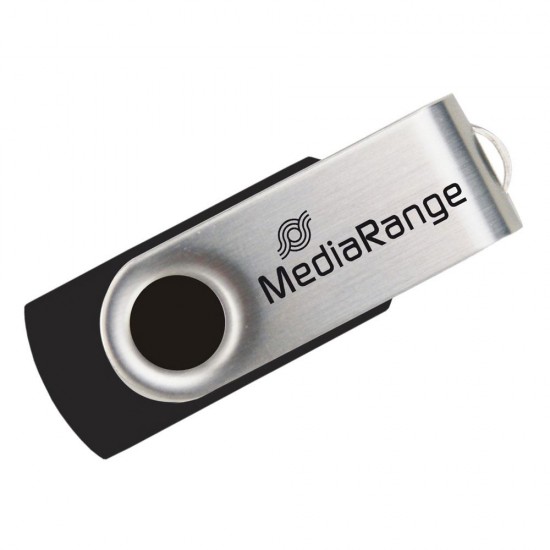 MediaRange USB 2.0 Flash Drive 4GB Black/Silver