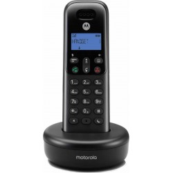 Motorola T501+ Ασύρματο Τηλέφωνο με Aνοιχτή Aκρόαση Μαύρο