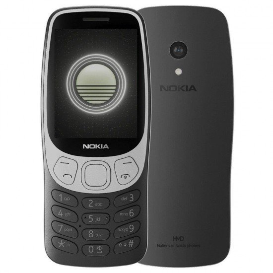 Nokia 3210 Dual SIM Κινητό με Κουμπιά (Ελληνικό Μενού) Grunge Black