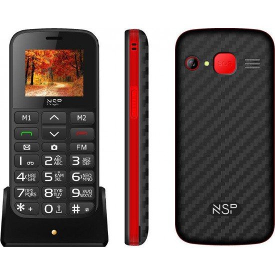 NSP 2000DS Dual Sim 32MB/32MB Black/Red NSP 2000DS Dual Sim 32MB/32MB Black/Red