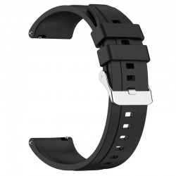 OEM Λουράκι Σιλικόνης για smartwatch 20mm Black OEM Λουράκι Σιλικόνης για smartwatch 20mm Black