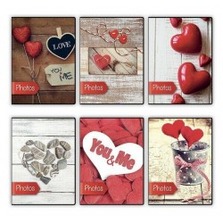 OEM Mini  Album Cuore 10x15 cm 40 φωτογραφιών Διάφορα Σχέδια