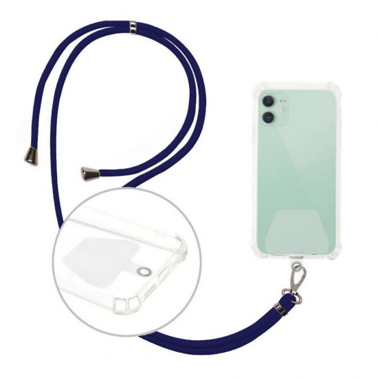 ΟΕΜ Universal neck strap for phones navy blue