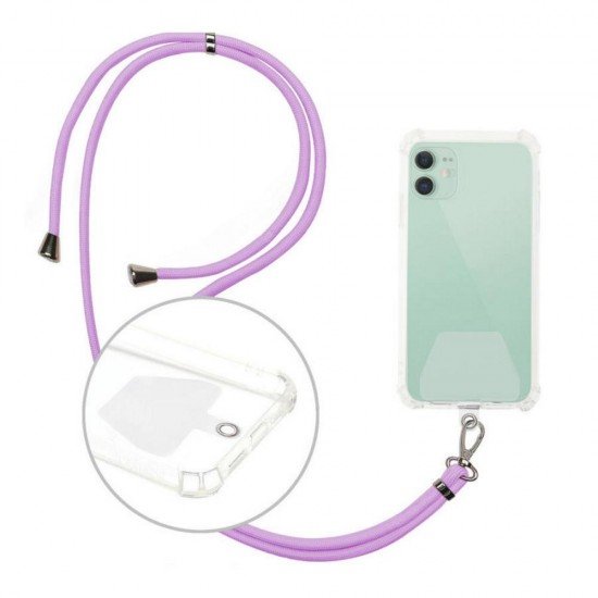 ΟΕΜ Universal neck strap for phones violet