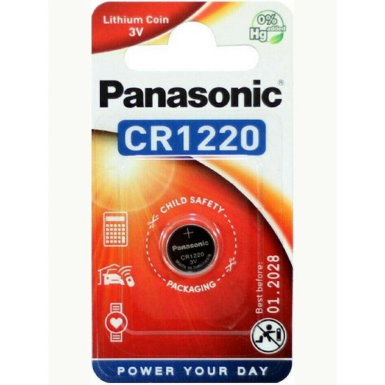 Panasonic Cell Power Μπαταρία Λιθίου CR1220 3V 1τμχ

