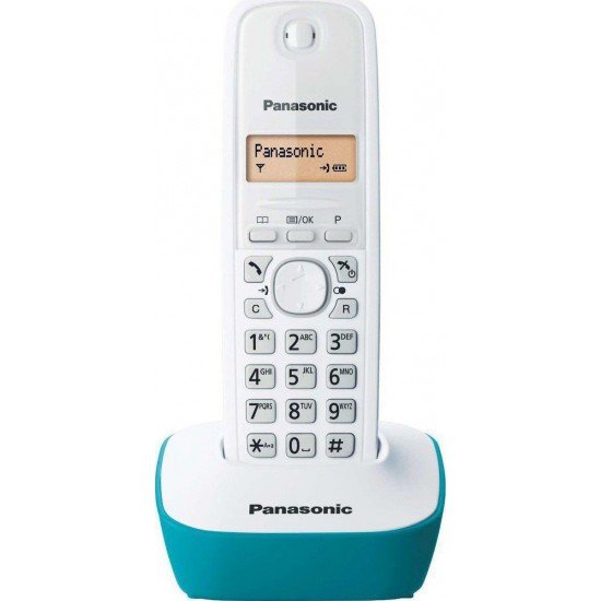 Panasonic KX-TG1611 Ασύρματο Τηλέφωνο Λευκό/Μπλέ