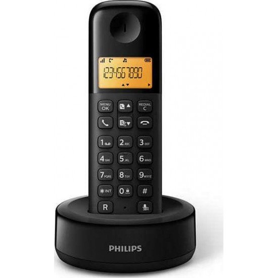 Philips D1601B/34 Ασύρματο Τηλέφωνο Μαύρο Philips D1601B/34 Ασύρματο Τηλέφωνο Μαύρο
