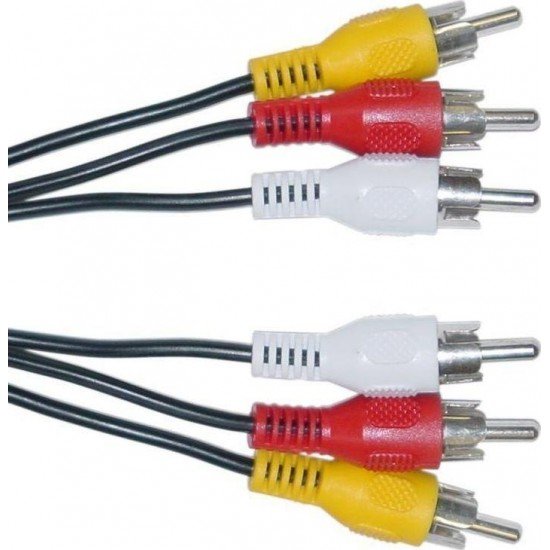 Powertech Cable 3x RCA male - 3x RCA male 5M