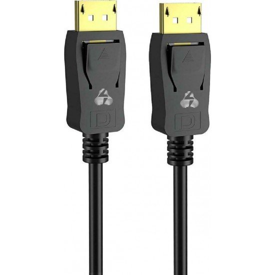 Powertech Cable DisplayPort male - DisplayPort male 1.5m Μαύρο (CAB-DP046)