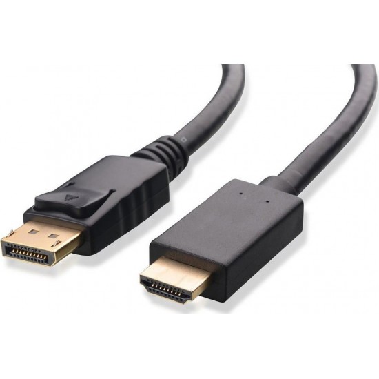 Powertech Cable DisplayPort male - HDMI male 1m