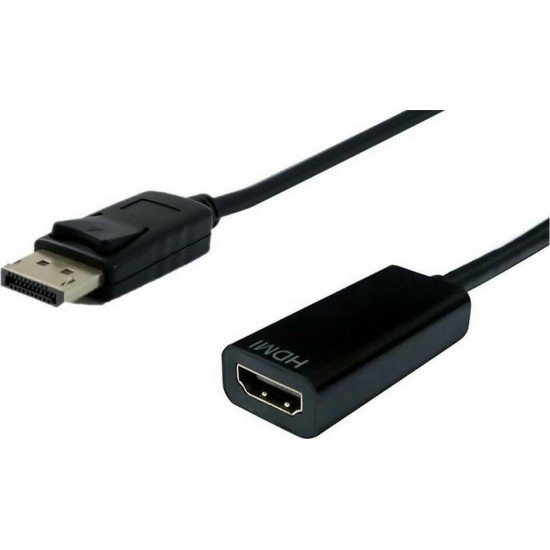 Powertech Converter DisplayPort σε HDMI PTH-032 4K Mαύρο