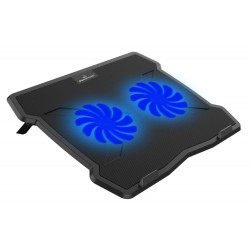 Powertech Cooling Pad για Laptop έως 15.6'' με 2 Ανεμιστήρες και Φωτισμό