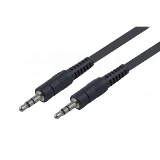 POWERTECH καλώδιο Jack σε Jack 3.5mm, Nickel, Black 1.5m