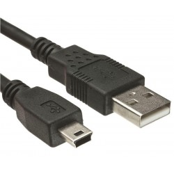 Powertech mini USB to USB 2.0 1.5m black