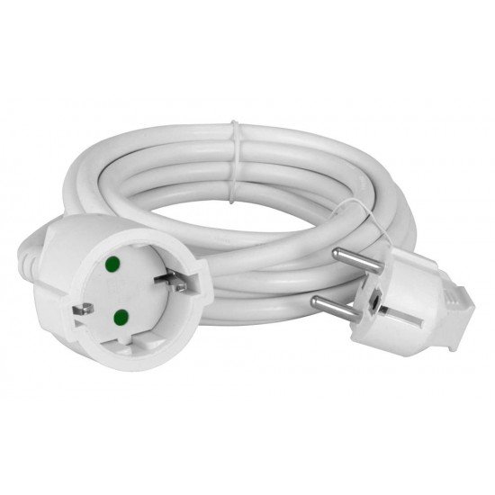 POWERTECH μπαλαντέζα ρεύματος PT-888, 1x schuko, 16A, 3m, λευκή POWERTECH μπαλαντέζα ρεύματος PT-888, 1x schuko, 16A, 3m, λευκή