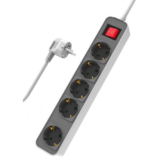 POWERTECH πολύπριζο ασφαλείας PT-1057 5x schuko 16A 1.4m λευκό POWERTECH πολύπριζο ασφαλείας PT-1057 5x schuko 16A 1.4m λευκό