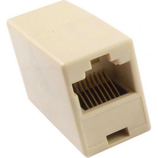 Powertech RJ45 UTP Female - Female Μούφα Λευκό