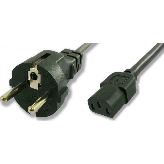 Powertech Schuko - IEC C13 Cable 1.5m Μαύρο