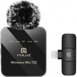 PULUZ PU647B Wireless Lavalier Microphone lightning
