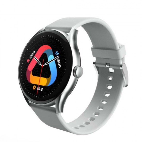 QCY GT S8 Aluminium 46mm Smartwatch με Παλμογράφο Γκρι