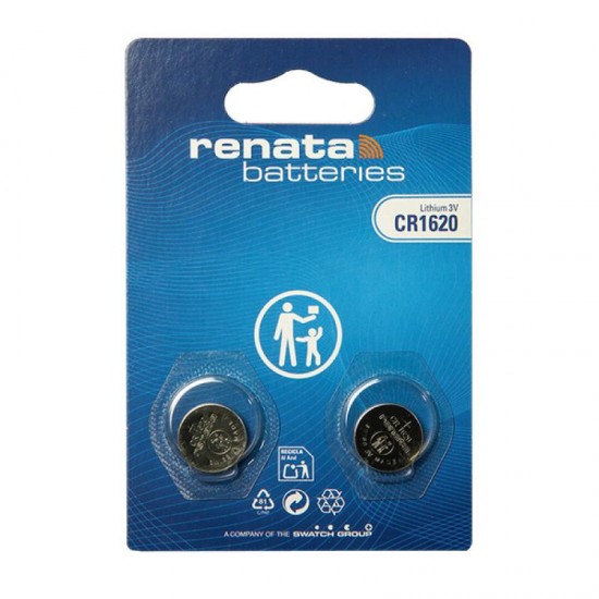 Renata CR1620 Lithium 3V 2τμχ Renata CR1620 Lithium 3V 2τμχ