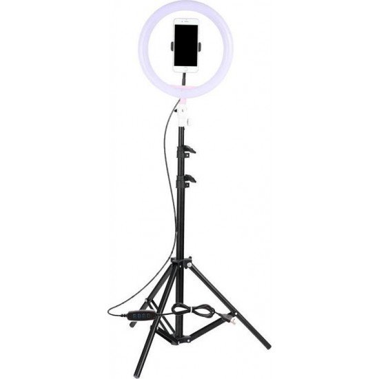Ring Light QX-260 με Τρίποδο και Βάση για κινητό Ring Light QX-260 με Τρίποδο και Βάση για κινητό