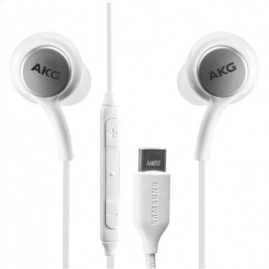 Samsung EO-IC100 In-ear Handsfree με Βύσμα USB-C Λευκό Retail