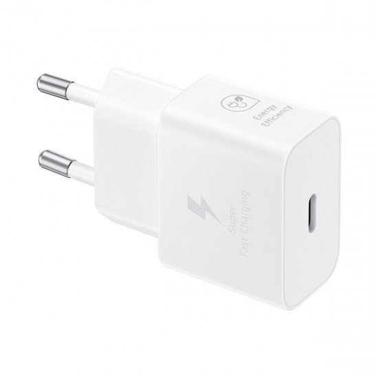 Samsung EP-T2510N Φορτιστής GaN USB-C 25W Power Delivery Λευκός Samsung EP-T2510N Φορτιστής GaN USB-C 25W Power Delivery Λευκός