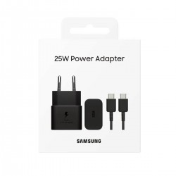 Samsung EP-T2510 Φορτιστής με Θύρα USB-C και Καλώδιο USB-C 25W Power Delivery Μαύρος