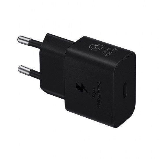 Samsung Φορτιστής GaN 25W USB-C Power Delivery Μαύρος Samsung Φορτιστής GaN 25W USB-C Power Delivery Μαύρος