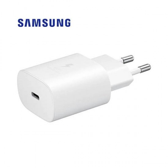 Samsung Φορτιστής USB-C 25W Power Delivery Λευκός (EP-TA800N Retail)