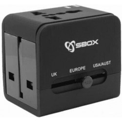 Sbox Αντάπτορας Πρίζας από Universal σε Universal
+ USB