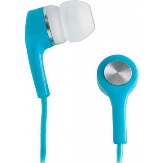 Setty Ακουστικά Ψείρες In Ear Stereo Headset Μπλε χωρίς μικρόφωνο