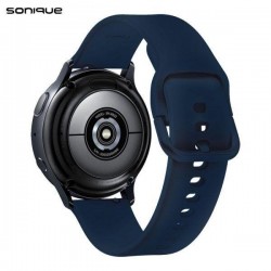 Sonique Λουράκι Σιλικόνης Universal Soft Band 22mm Μπλε Σκούρο