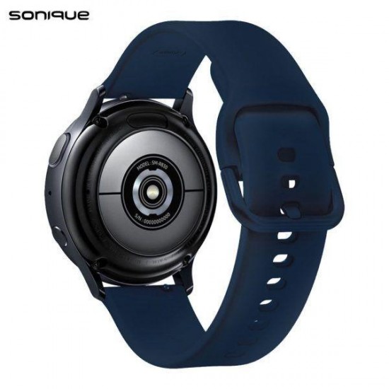 Sonique Λουράκι Σιλικόνης Universal Soft Band 22mm Μπλε Σκούρο
