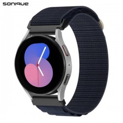 Sonique Universal Nylon Alpine Loop Band 22mm Μπλε Σκούρο