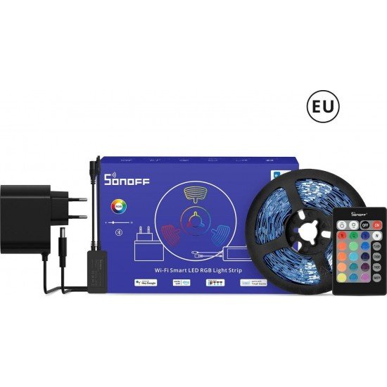 Sonoff L2 Lite-5M-EU Ταινία LED Τροφοδοσίας 12V RGB Μήκους 5m και 30 LED ανά Μέτρο Σετ με Τηλεχειριστήριο και Τροφοδοτικό Sonoff L2 Lite-5M-EU Ταινία LED Τροφοδοσίας 12V RGB Μήκους 5m και 30 LED ανά Μέτρο Σετ με Τηλεχειριστήριο και Τροφοδοτικό