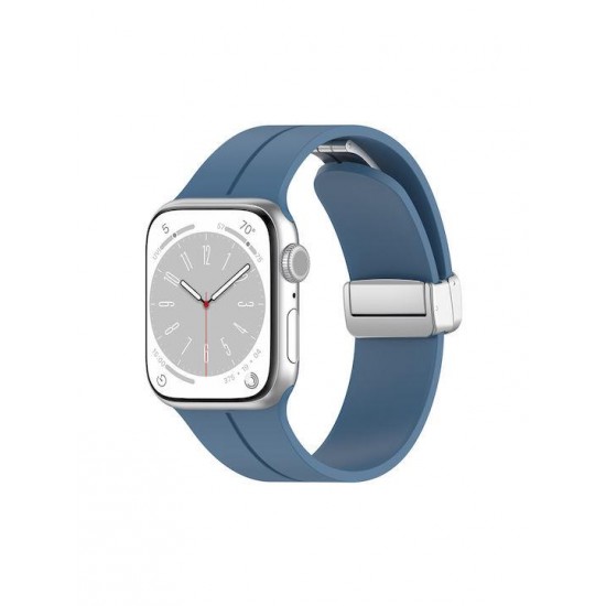 Techsuit Watchband (W011) Apple Watch 38/40/41/42mm Λουράκι Σιλικόνης Μπλε