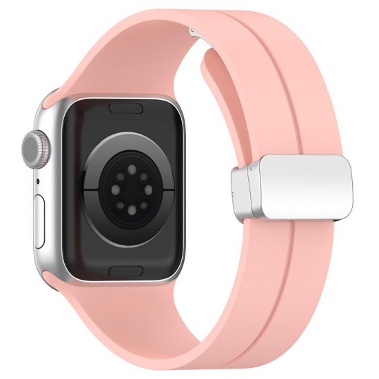 Techsuit Watchband (W011) Apple Watch 38/40/41/42mm Λουράκι Σιλικόνης Pink