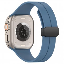Techsuit Watchband (W011) Apple Watch 42/44/45/46/49mm Λουράκι Σιλικόνης Blue