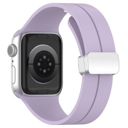 Techsuit Watchband (W011) Apple Watch 42/44/45/46/49mm Λουράκι Σιλικόνης Purple