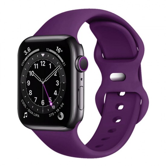 Techsuit Watchband (W031) Apple Watch 38/40/41/42mm Λουράκι Σιλικόνης Dark Purple