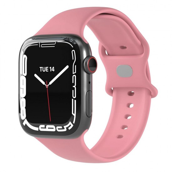 Techsuit Watchband (W031) Apple Watch 38/40/41/42mm Λουράκι Σιλικόνης Ροζ